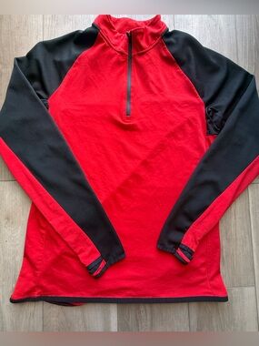 Champion Red Pullover with Black Trim